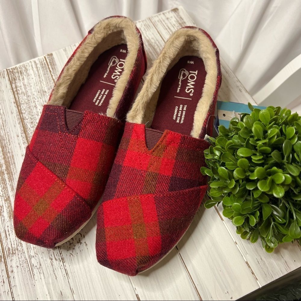 Toms Alpargata Faux Fur Lined Slip-ons